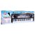 MQ Electronic Keyboard with 61 keys, microphone, 16 tones, and 10 rhythms in packaging