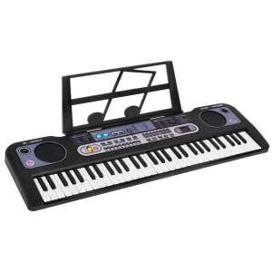 61-key electronic keyboard with microphone, music stand, and built-in speakers - Nonbrand Toy Instrument
