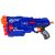 Blue Blaze Storm foam dart gun toy, side view