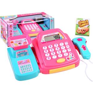 Elektonikus pénztárgép mérleggel - rózsaszín 35481147 Boltos játék, bevásárlás
