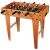 Retro drewniany stół do piłkarzyków dla dzieci i dorosłych, widok pod kątem