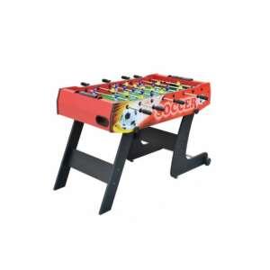 Összecsukhatós fa csocsó asztal piros színben - 121 x 60 x 80 cm 60659273 Csocsóasztal és kiegészítő