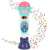 Pink and blue toy microphone with lights and sound effects, Kaichi Happy Children Music Microphone