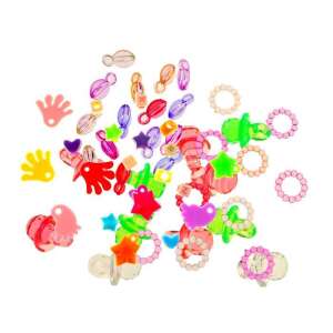 1200 gumiszalagot + horgokat + gyöngyöket tartalmazó ékszerkészítő készlet praktikus dobozban 35481999 Ékszerkészítő játékok