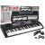 MQ 61-key electronic keyboard synthesizer set with microphone and power adapter