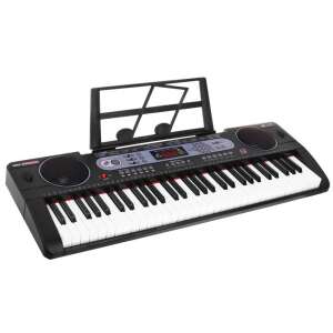 61-key electronic keyboard with built-in speakers, microphone, and music stand - Ramiz