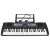 61-key electronic keyboard with built-in speakers and music stand