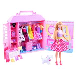 Dollhouse playset with a doll, clothes, shoes, and accessories - Nonbrand Baba