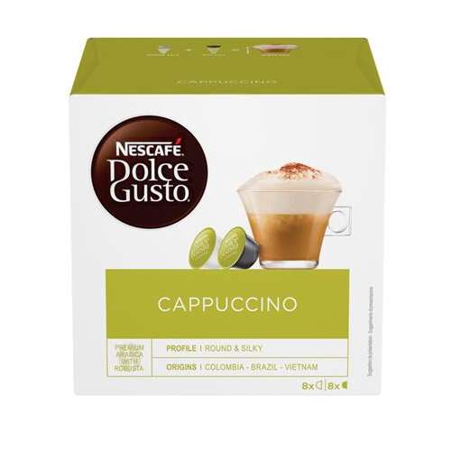 Nescafé Dolce Gusto Cappuccino kávékapszulák, 8 csomag 2 kapszulával