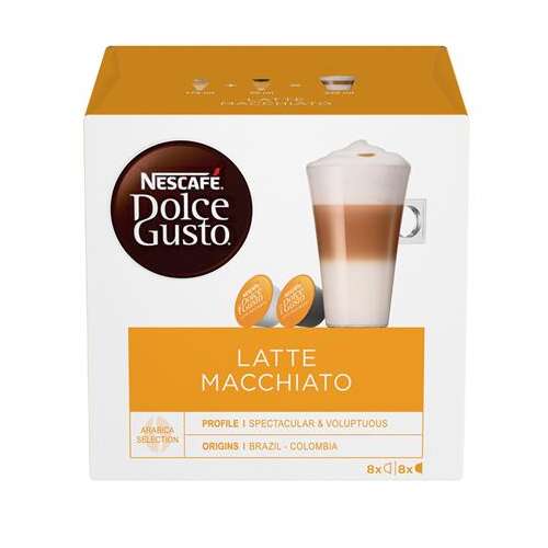 Kávékapszula, 8x2 db,  NESCAFÉ DOLCE GUSTO "Latte Macchiato"