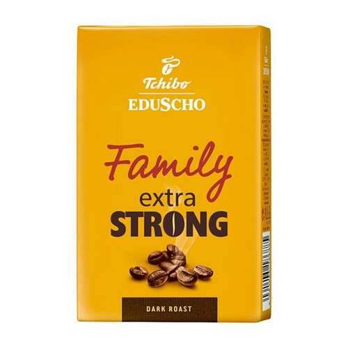 Kávé, pörkölt, őrölt, 250 g, TCHIBO "Family Extra Strong"