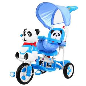 Vegatoys Gyerek Tricikli napernyővel, pandás, kék 35482428 Triciklik - Egyszemélyes tricikli