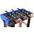 Tabletop football game, foosball table, 69x37x65.5 cm, blue and black, football world cup, close-up