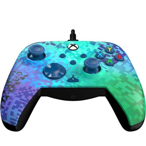 PDP Rematch Kontroler przewodowy do Xbox Series X|S, Xbox One i PC - Zielony Pixel Camo