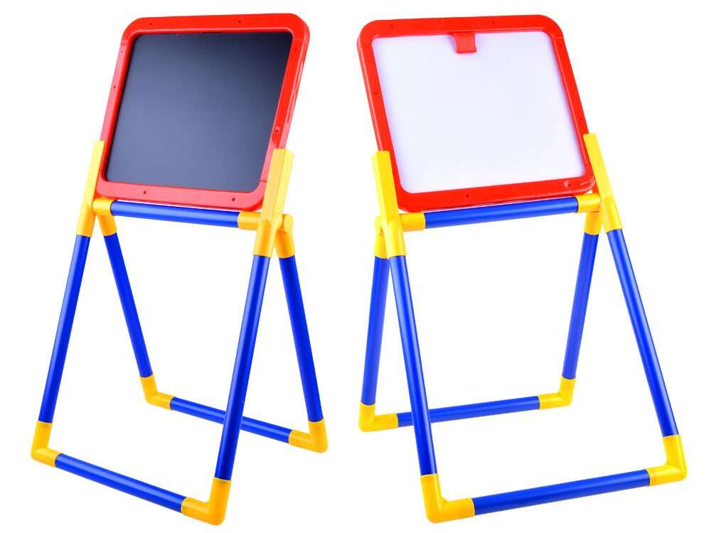 2-in-1 Chalkboard and Drawing Board for Kids