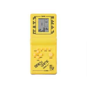 Yellow Brick Game handheld console with Tetris, Snake, and other games - Gaming Console