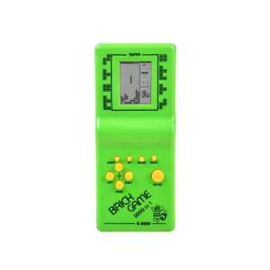 Green Brick Game handheld console with Tetris, Snake, and other games - Gaming Console