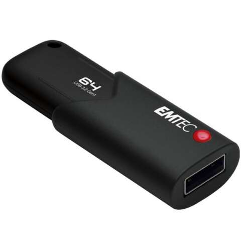 Pendrive, 64GB, USB 3.2, titkosított, EMTEC "B120 Click Secure" 94306391