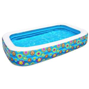 Bestway inflatable family pool with flower pattern, 305x183x56 cm - Bestway