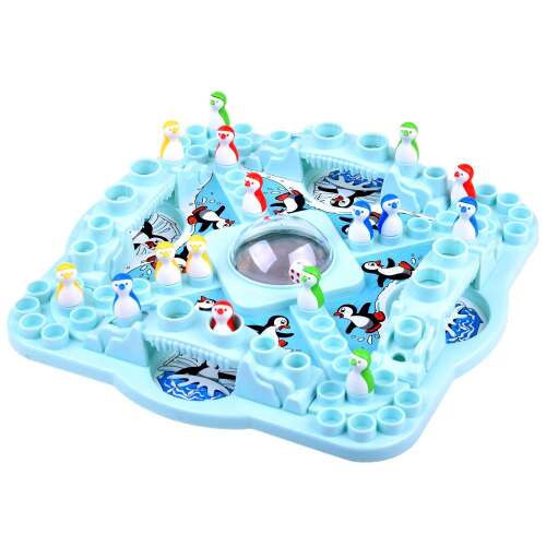 Pop N' Drop Penguins játéktábla színes pingvin figurákkal - Társasjáték