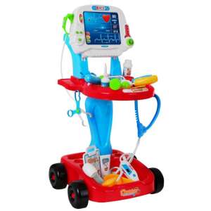 Játék orvosi EKG kocsi tartozékokkal - Piros színben 35483819 Orvosos játékok