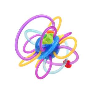 Farebná bábätkovská hrkálka s krúžkami na hryzenie, značka Hola - Hola
