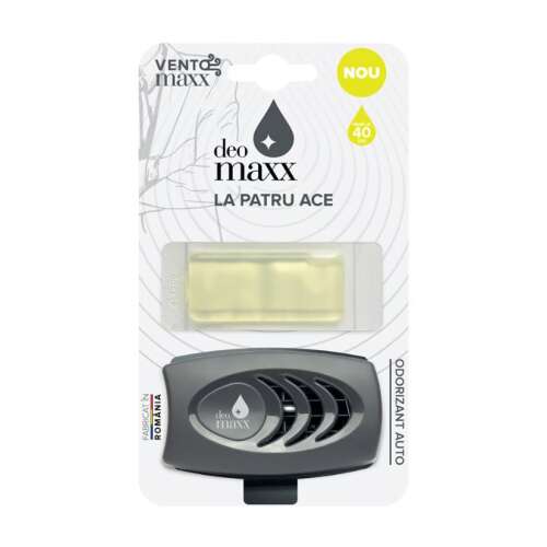 DeoMaxx VentoMaxx Auto-Lufterfrischer, La Patru Ace Duft, 40 Tage, Geruchsneutralisierer