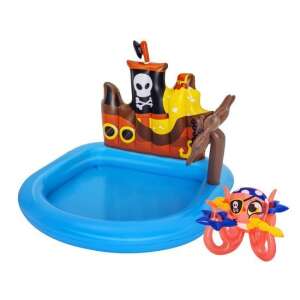 Bestway Pirate Ship Inflatable Pool with Octopus and Star Floats - Bestway