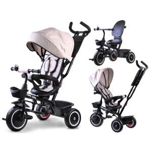 Tiny Bike 3-in-1 Tricycle for toddlers, white, with push handle, adjustable canopy, and storage basket - Nonbrand Tricycle