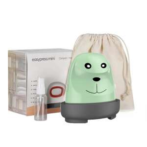 Mini Heat Press, Multifunctional, Portable, for Clothes, T-shirts and Various Objects, with Heat Transfer, 250 W, with Storage Bag and Accessories, Puppy Model