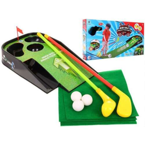 Minigolf szett világító effektekkel, mini golf pálya, ütők, labdák és zászló - Szabadtéri játék és felszerelés