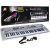MQ-824USB electronic keyboard with microphone and power adapter, packaging included