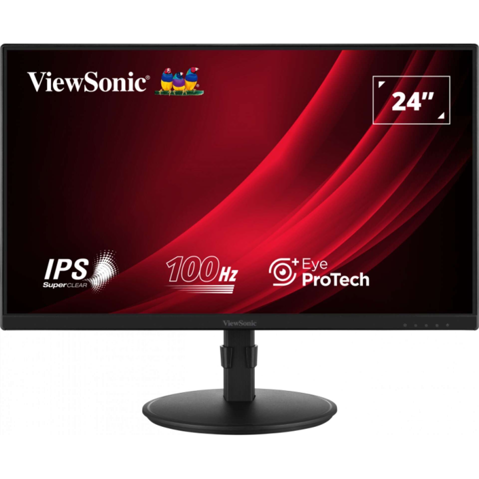 Viewsonic vg2408a-mhd monitor 24inch 1920x1080 ips 100hz 5ms fekete