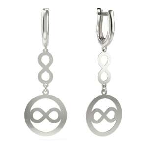 Silver infinity earrings, model 23, dangle earrings with infinity symbol, 925 sterling silver - Women's Earring