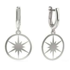 Cercei cu stea argintie, model 09 - Accesorii pentru femei