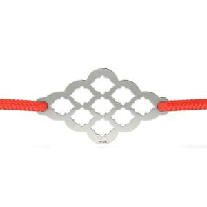 Brățară de argint cu cordon roșu, model 62 - Brățări dame