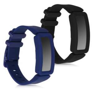2 szíj készlet Fitbit Ace 2, Kwmobile, Fekete / kék, szilikon, 50102.01 95101668 