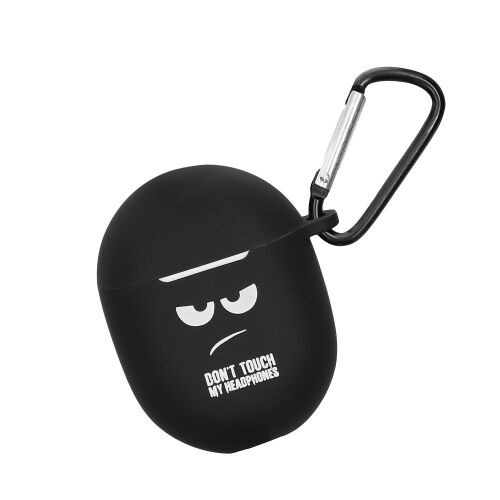 kwmobile Black Silicone Case for Google Pixel Buds 2 (2020) with Carabiner