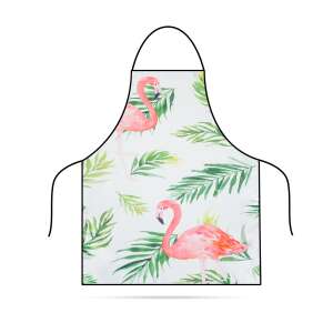Flamingo kitchen apron with a tropical print - Apron
