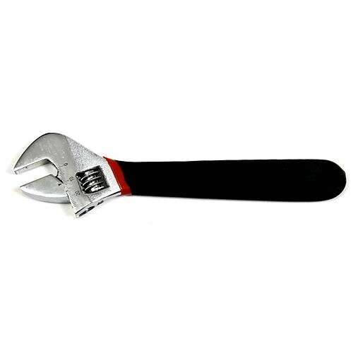 Strend Pro adjustable wrench, 300 mm, with black handle