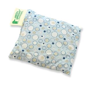 Grün Specht grape seed heat pad with blue circle pattern - Cold-warm therapy