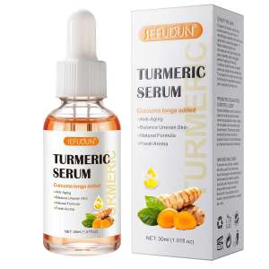 SEFUDUN Ser de Curcuma, 30 ml, Anti-Îmbătrânire, Echilibrează tonul pielii, Formula naturală, Aromă proaspătă - Ser de față