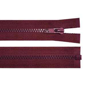 Burgundy plastic zipper, 85 cm long, Chrysalis brand - Art & Craft