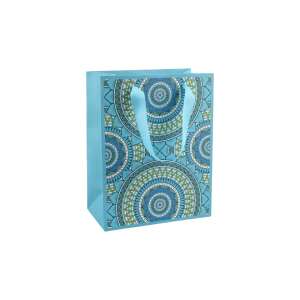 Chrysalis gift bag with blue mandala pattern, 18 x 23 x 10 cm - Art & Craft