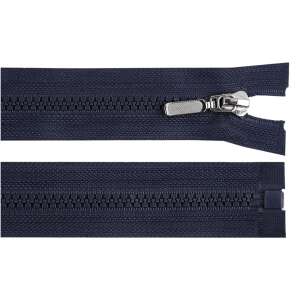 Dark blue 80 cm zipper with decorative slider - Art & Craft