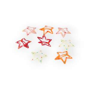 8 colorful star hair clips, 32 mm size, perfect for little girls' hair - Hair Clip, Headband