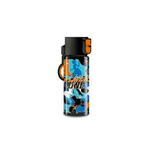 Ars Una Player One 500ml Wasserflasche mit blauem und orangefarbenem Design - Ars Una Trinkflaschen