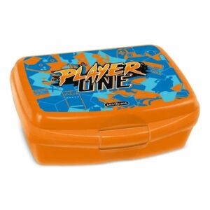 Ars Una Player One Lunchbox, orangefarbene Kunststoff-Brotdose - Ars Una