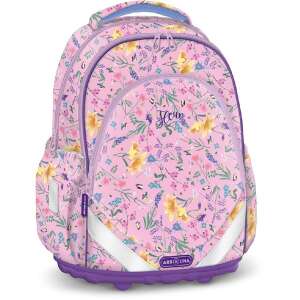 Ars Una Fleur iskolatáska virágmintával, rózsaszín és lila - Ars Una