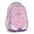 Ars Una Fleur virágos iskolatáska, elölnézet, rózsaszín hátizsák